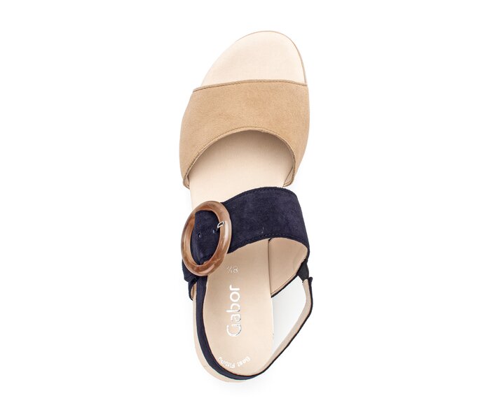 Gabor Keilsandalette Multicolour - Rauleder
