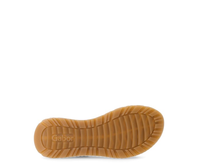 Gabor Riemchensandale Gold - Materialmix Leder