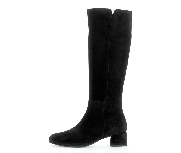 Gabor Eleganter Stiefel Schwarz - Rauleder