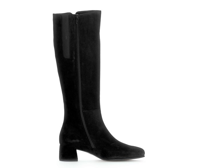 Gabor Eleganter Stiefel Schwarz - Rauleder