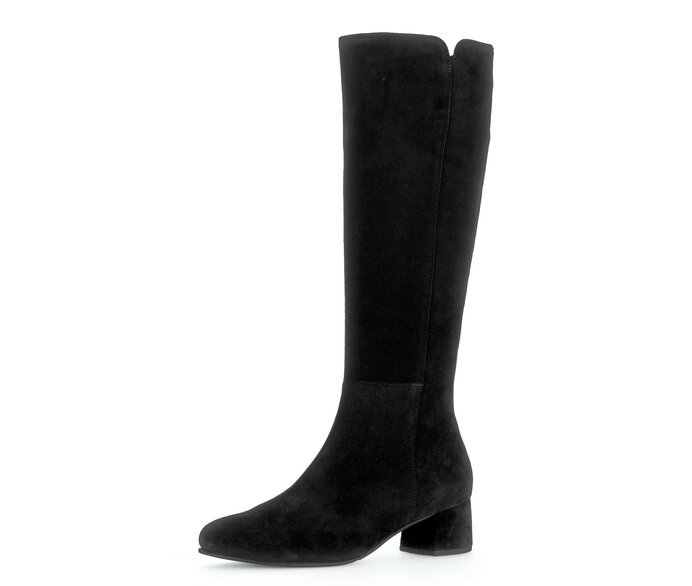 Gabor Eleganter Stiefel Schwarz - Rauleder