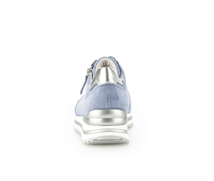 Gabor Sneaker Low Blau - Materialmix Leder