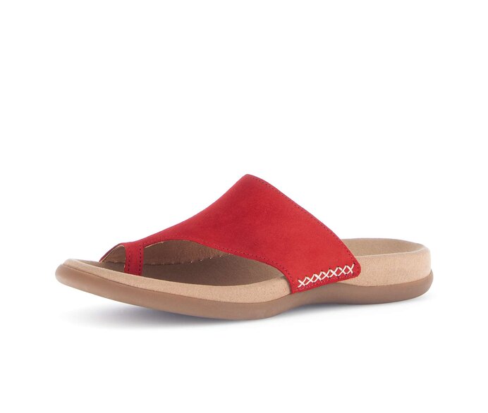 Gabor Pantolette Rot - Rauleder