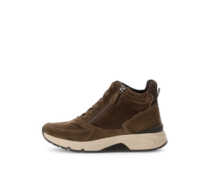 Gabor Sportliche Stiefelette Braun - Rauleder