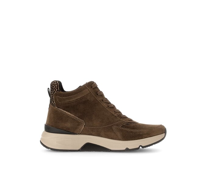 Gabor Sportliche Stiefelette Braun - Rauleder