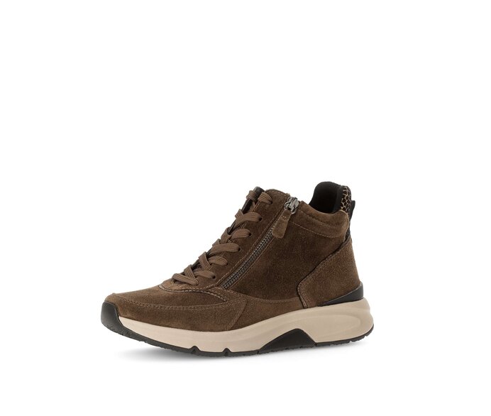 Gabor Sportliche Stiefelette Braun - Rauleder