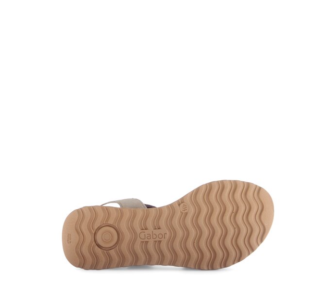 Gabor Riemchensandale Beige - Rauleder