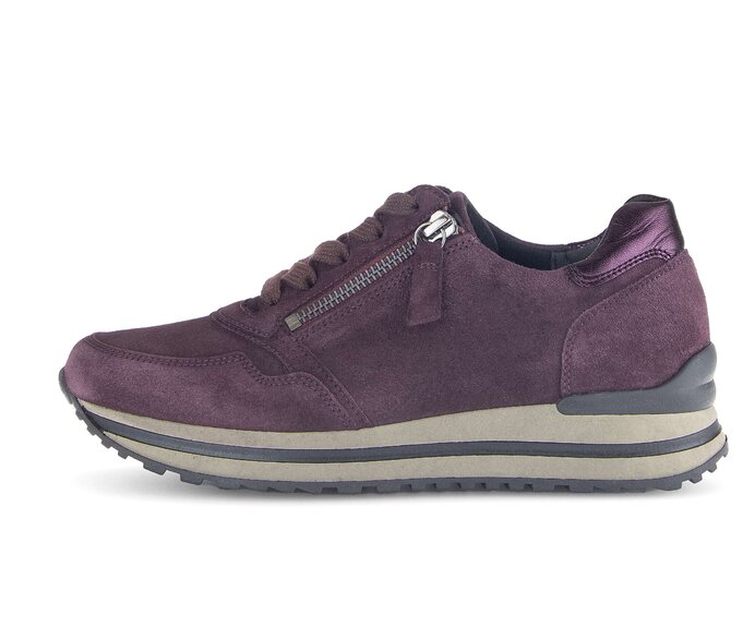 Gabor Sneaker Low Lila - Materialmix Leder