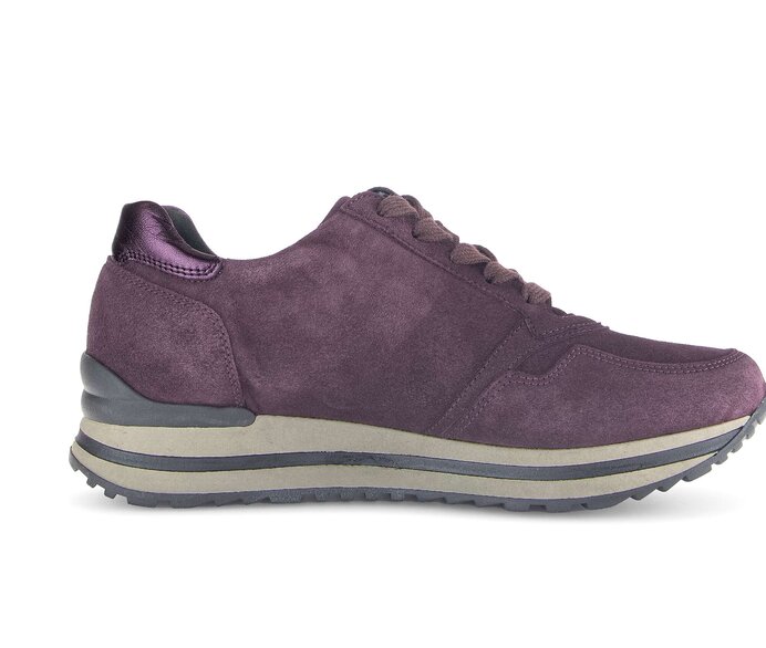 Gabor Sneaker Low Lila - Materialmix Leder