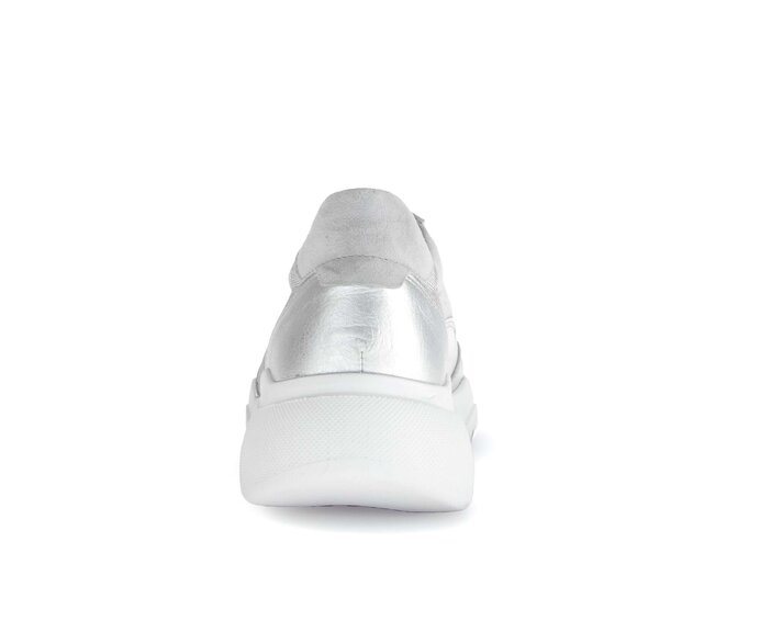 Gabor Sneaker Low Silber - Materialmix Leder/Lederimitat