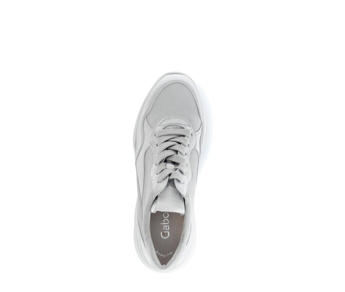 Gabor Sneaker Low Silber - Materialmix Leder/Lederimitat
