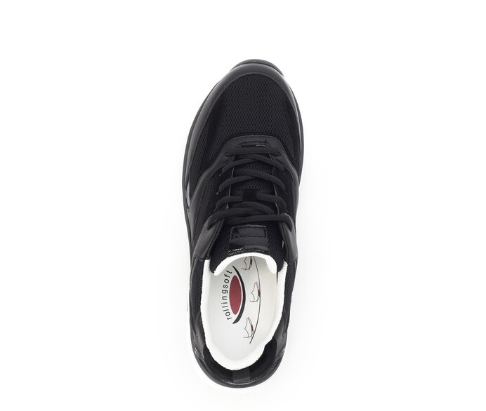 Gabor Sneaker Low Schwarz - Materialmix Leder/Lederimitat