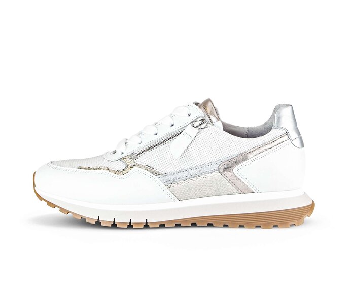 Gabor Sneaker Low Weiß - Materialmix Leder/Lederimitat