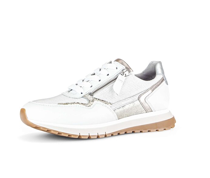 Gabor Sneaker Low Weiß - Materialmix Leder/Lederimitat