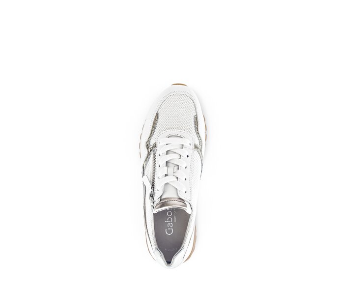 Gabor Sneaker Low Weiß - Materialmix Leder/Lederimitat