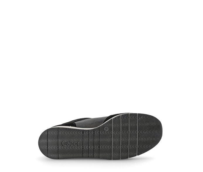 Gabor Sneaker Low Schwarz - Materialmix Leder
