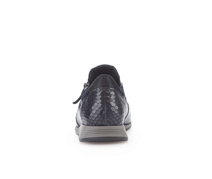 Gabor Sneaker Low Blau - Materialmix Leder