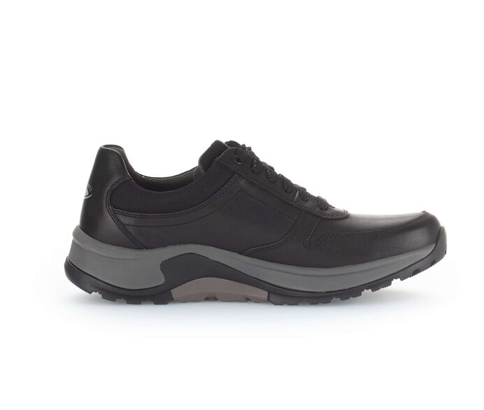 Gabor Rollingsoft Sneaker Low Schwarz - Materialmix Leder/Textil