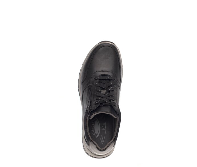Gabor Rollingsoft Sneaker Low Schwarz - Materialmix Leder/Textil