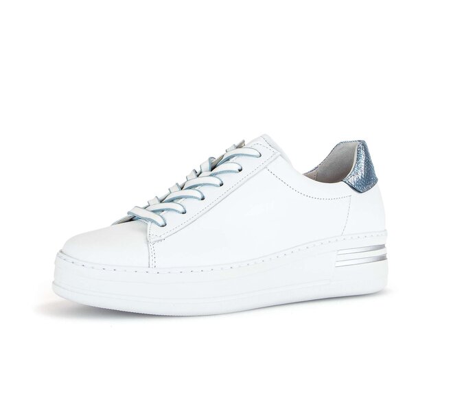 Gabor Sneaker Low Weiß - Materialmix Leder