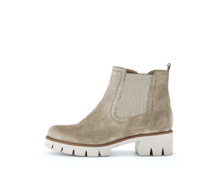 Gabor Chelsea Boot Beige - Rauleder