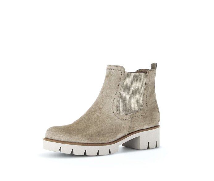 Gabor Chelsea Boot Beige - Rauleder
