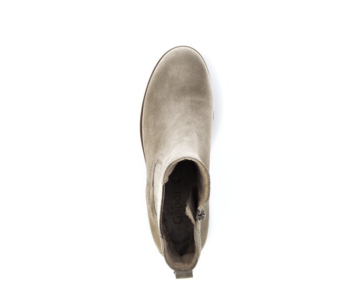 Gabor Chelsea Boot Beige - Rauleder