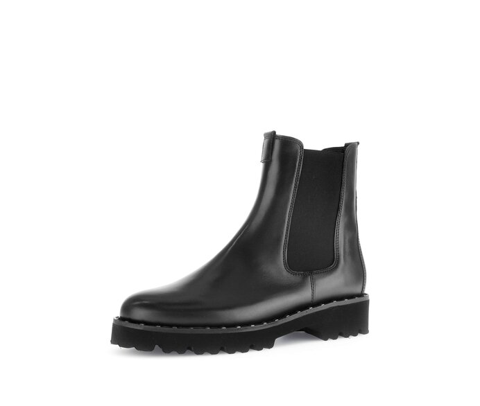 Gabor Chelsea Boot Schwarz - Glattleder