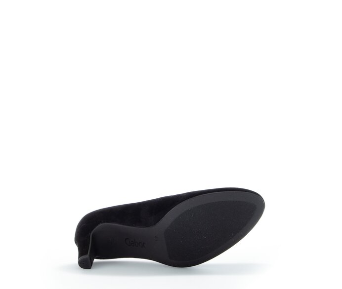 Gabor Eleganter Pumps Schwarz - Rauleder