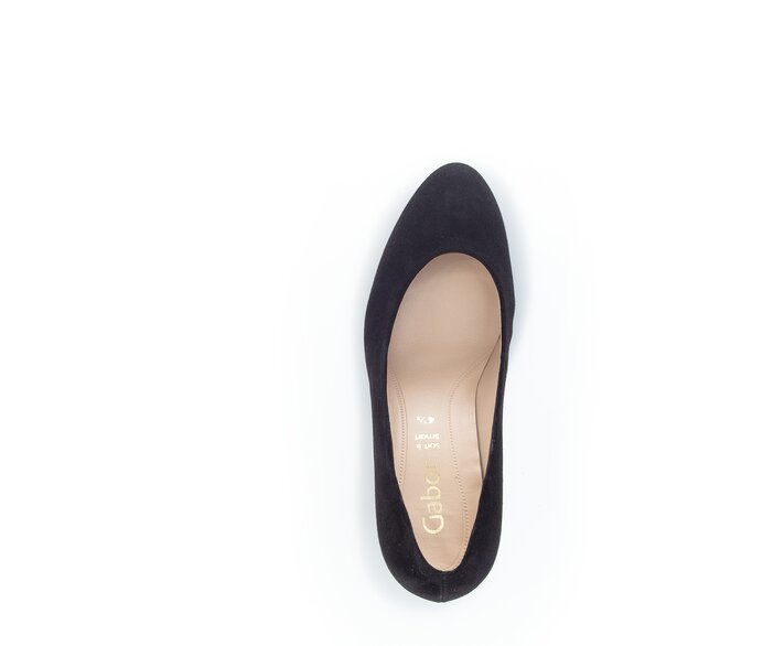 Gabor Eleganter Pumps Schwarz - Rauleder