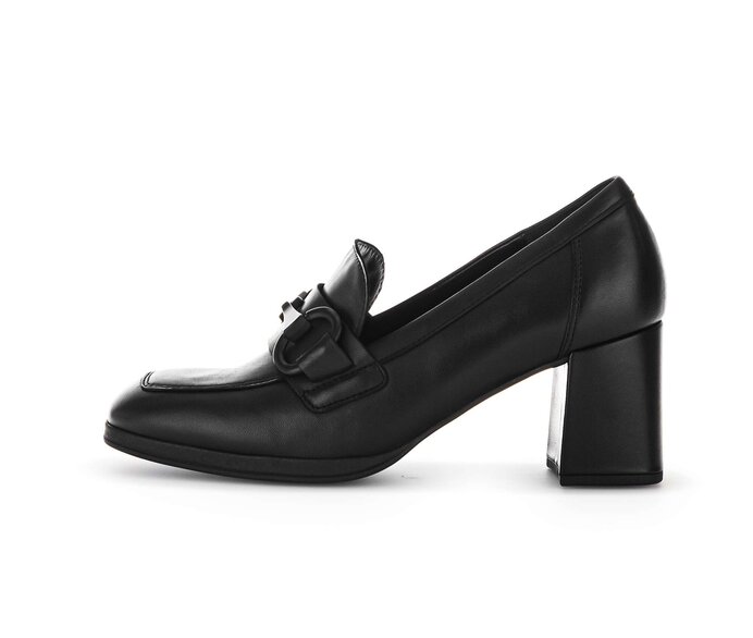 Gabor Hochfrontpumps Schwarz - Glattleder