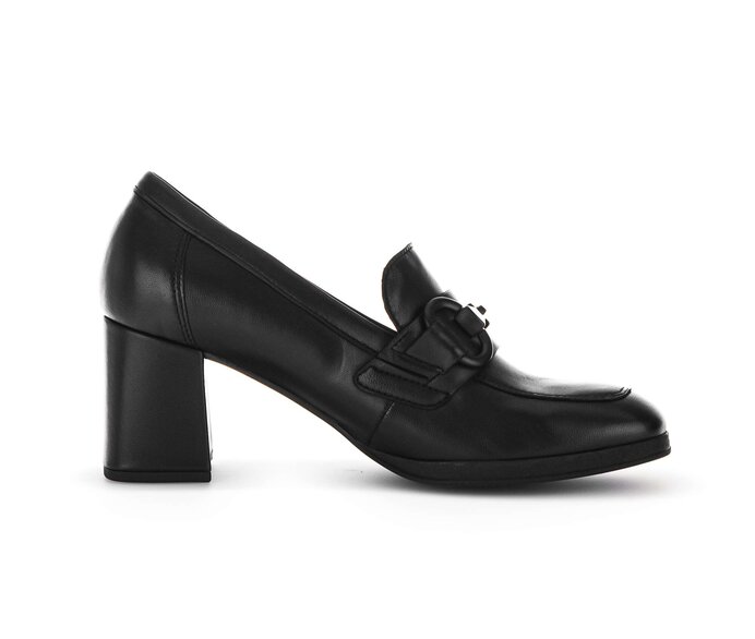 Gabor Hochfrontpumps Schwarz - Glattleder