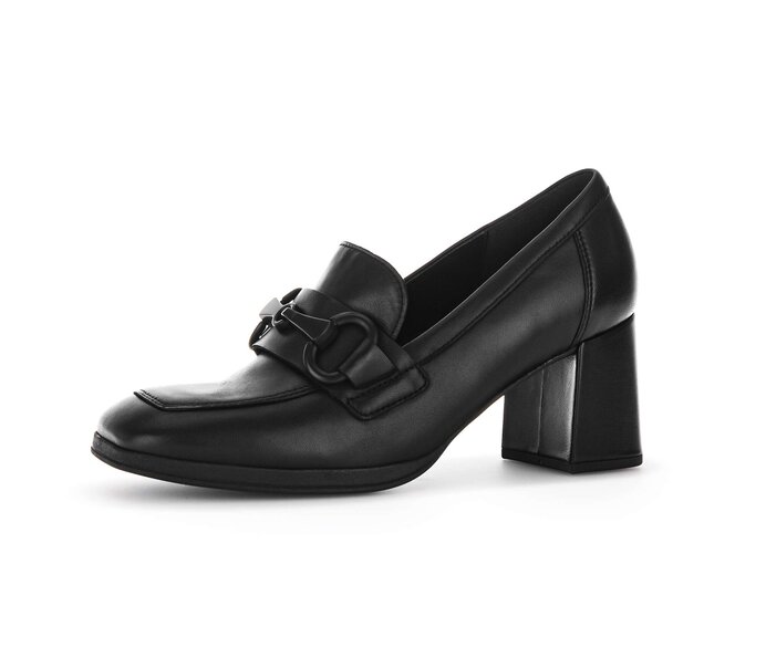 Gabor Hochfrontpumps Schwarz - Glattleder