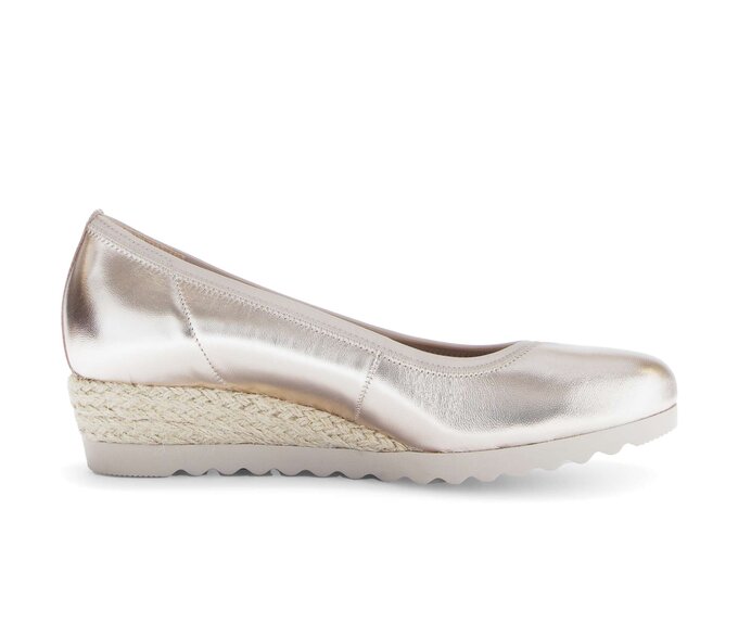 Gabor Keilpumps Gold - Effektleder