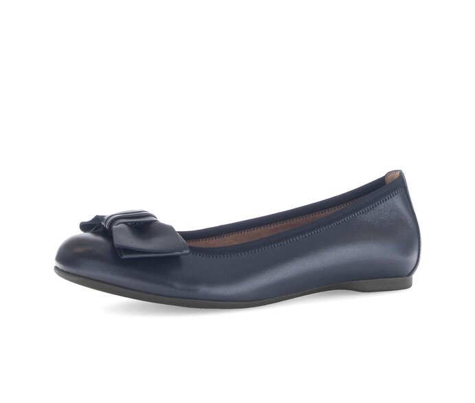 Gabor Eleganter Ballerina Blau - Glattleder