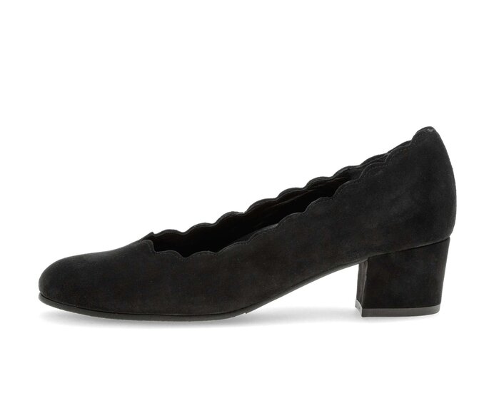 Gabor Eleganter Pumps Schwarz - Rauleder