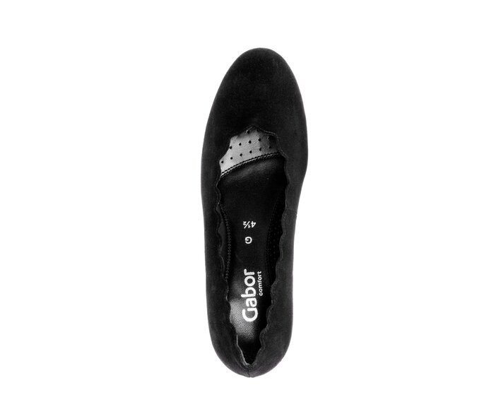 Gabor Eleganter Pumps Schwarz - Rauleder