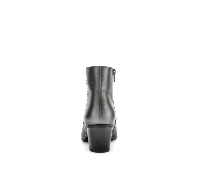 Gabor Elegante Stiefelette Silber - Glattleder