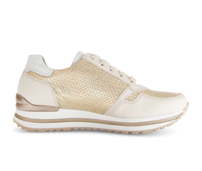 Gabor Sneaker Low Gold - Materialmix Leder