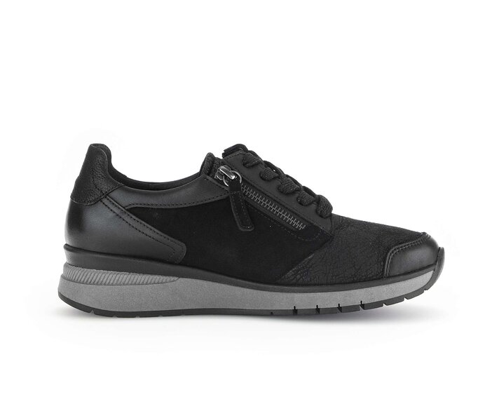 Gabor Sneaker Low Schwarz - Materialmix Leder/Lederimitat