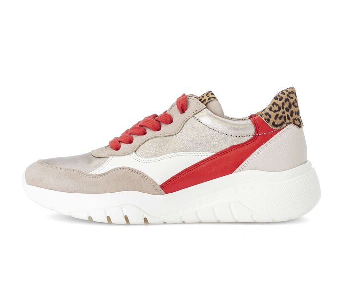 Gabor Sneaker Low Beige - Materialmix Leder