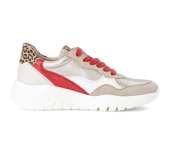 Gabor Sneaker Low Beige - Materialmix Leder