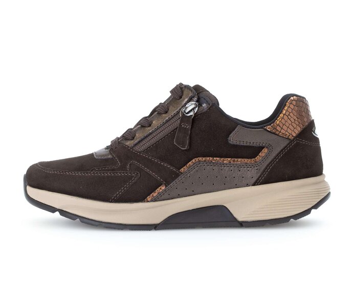 Gabor Sneaker Low Braun - Materialmix Leder