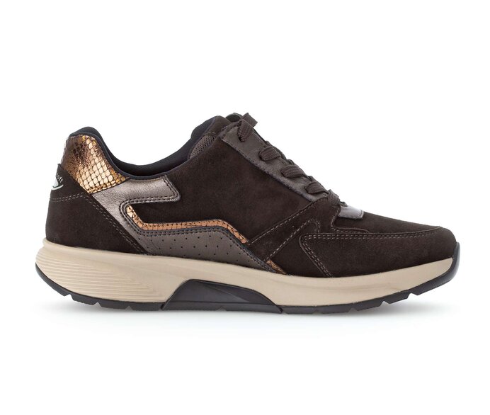 Gabor Sneaker Low Braun - Materialmix Leder