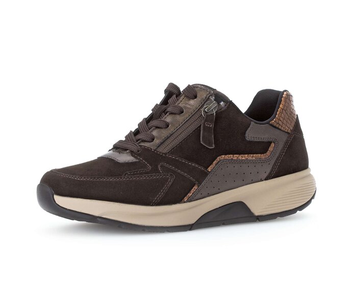 Gabor Sneaker Low Braun - Materialmix Leder