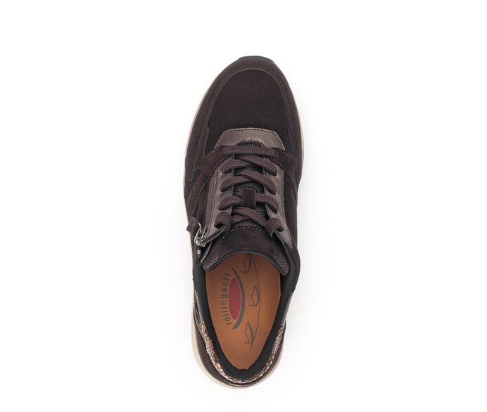Gabor Sneaker Low Braun - Materialmix Leder