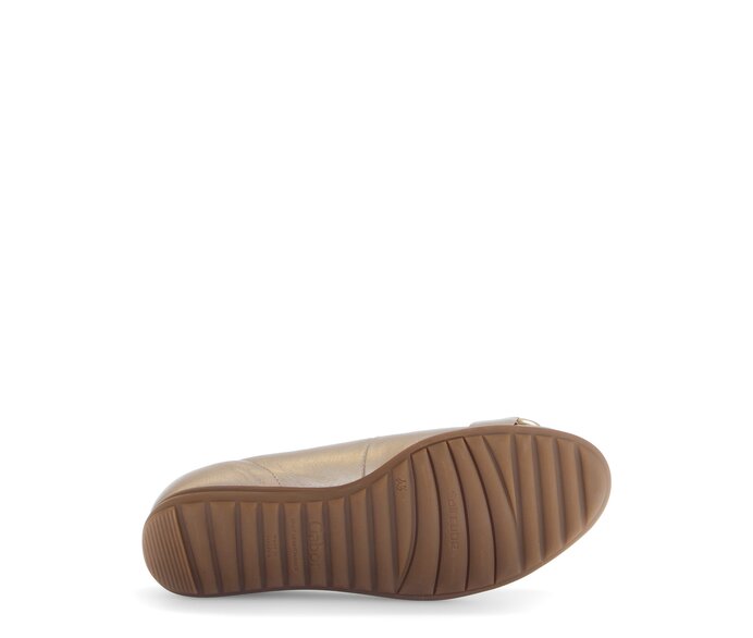 Gabor Sportliche Ballerina Gold - Effektleder
