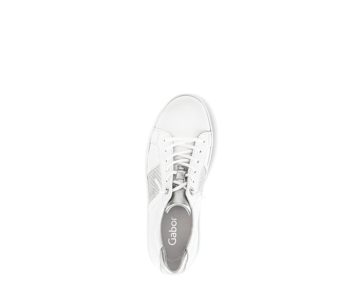 Gabor Sneaker Low Weiß - Materialmix Leder