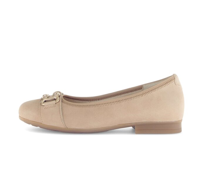 Gabor Eleganter Ballerina Braun - Rauleder