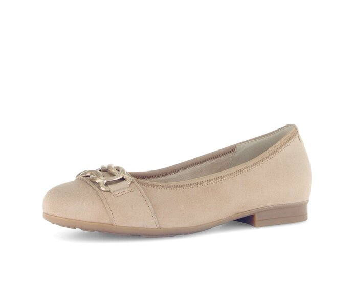 Gabor Eleganter Ballerina Braun - Rauleder
